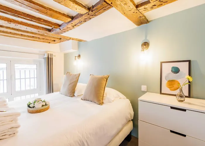 Apartman Quiet 1br 4p - Place Des Victoires Párizs